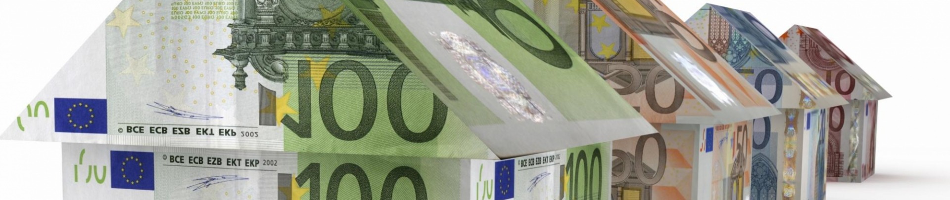 Huisje van 100 euro biljetten